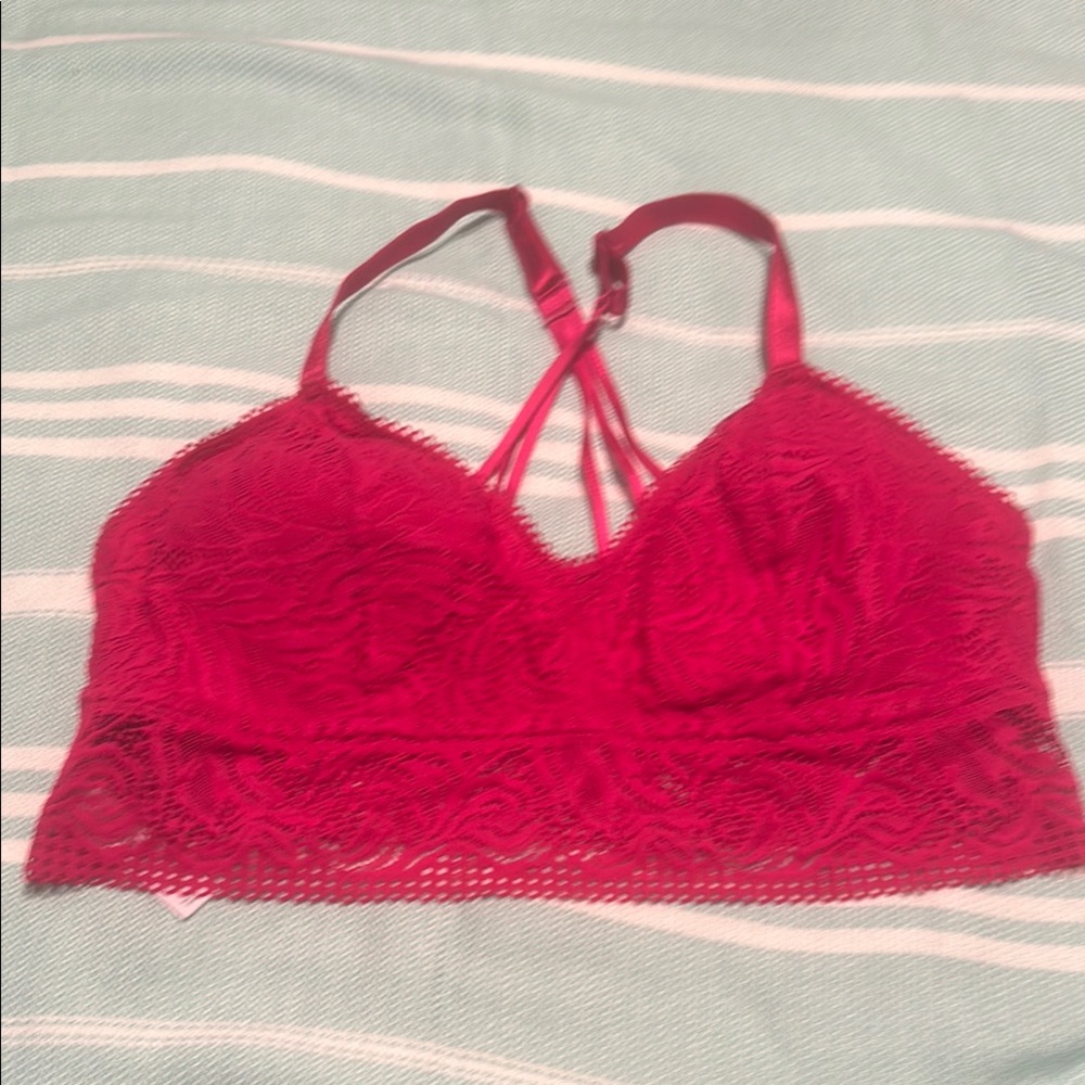 Auden Pink Strappy Wireless Bra